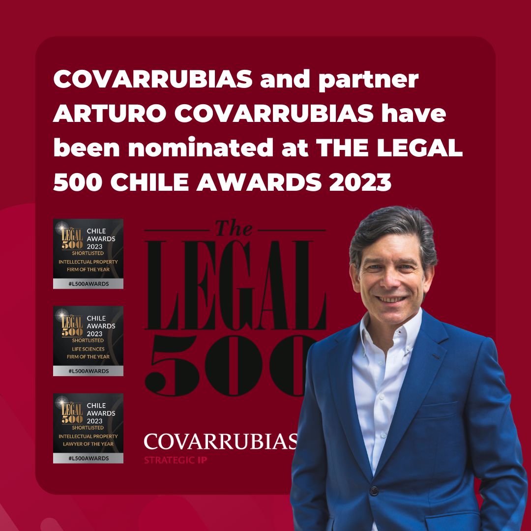 Covarrubias and his founding partner Arturo Covarrubias were nominated for The Legal 500 Chile 2023 Awards