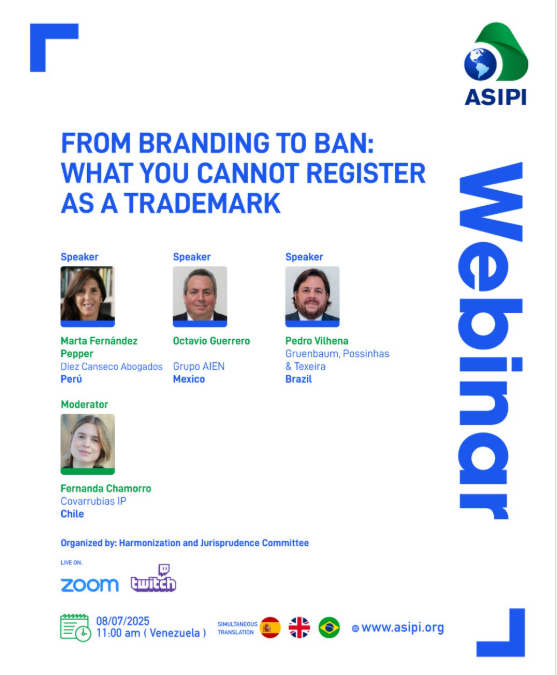 Covarrubias participates in ASIPI webinar on trademark registration limits